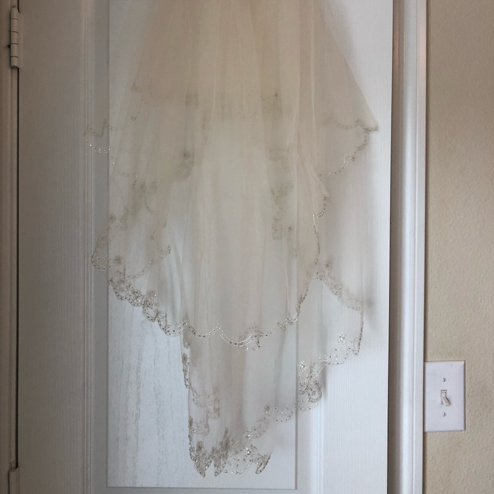 BRAND NEW David’s Bridal Blusher Veil